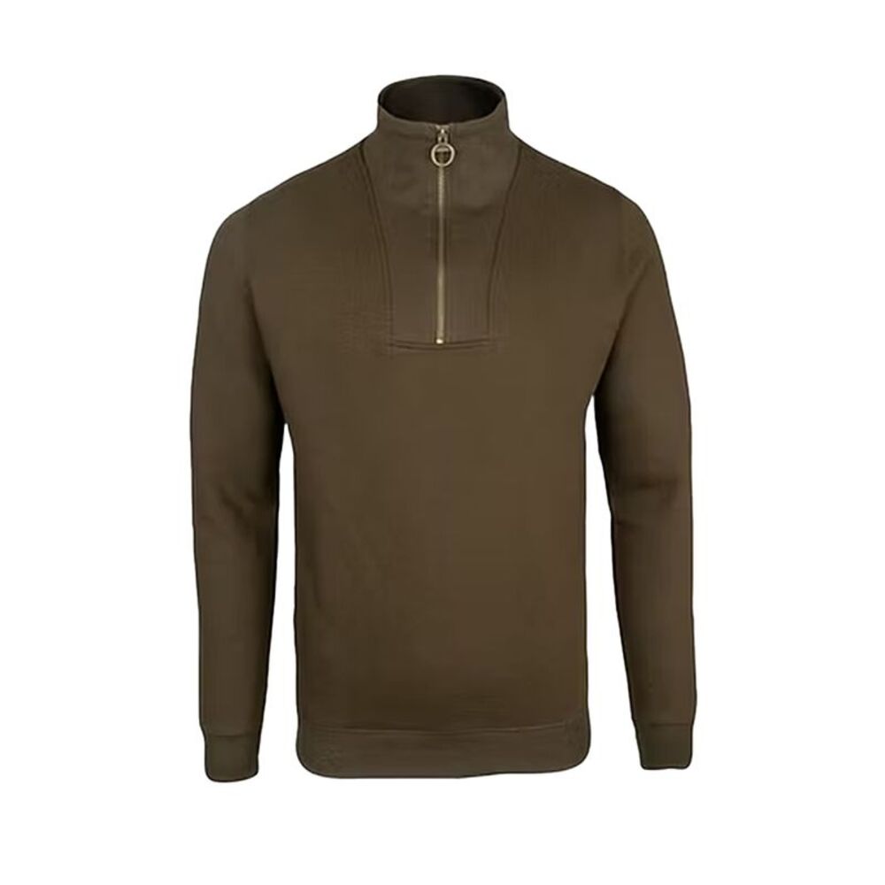 Jack Pyke Mens Half Zip Sweatshirt / Dark Olive